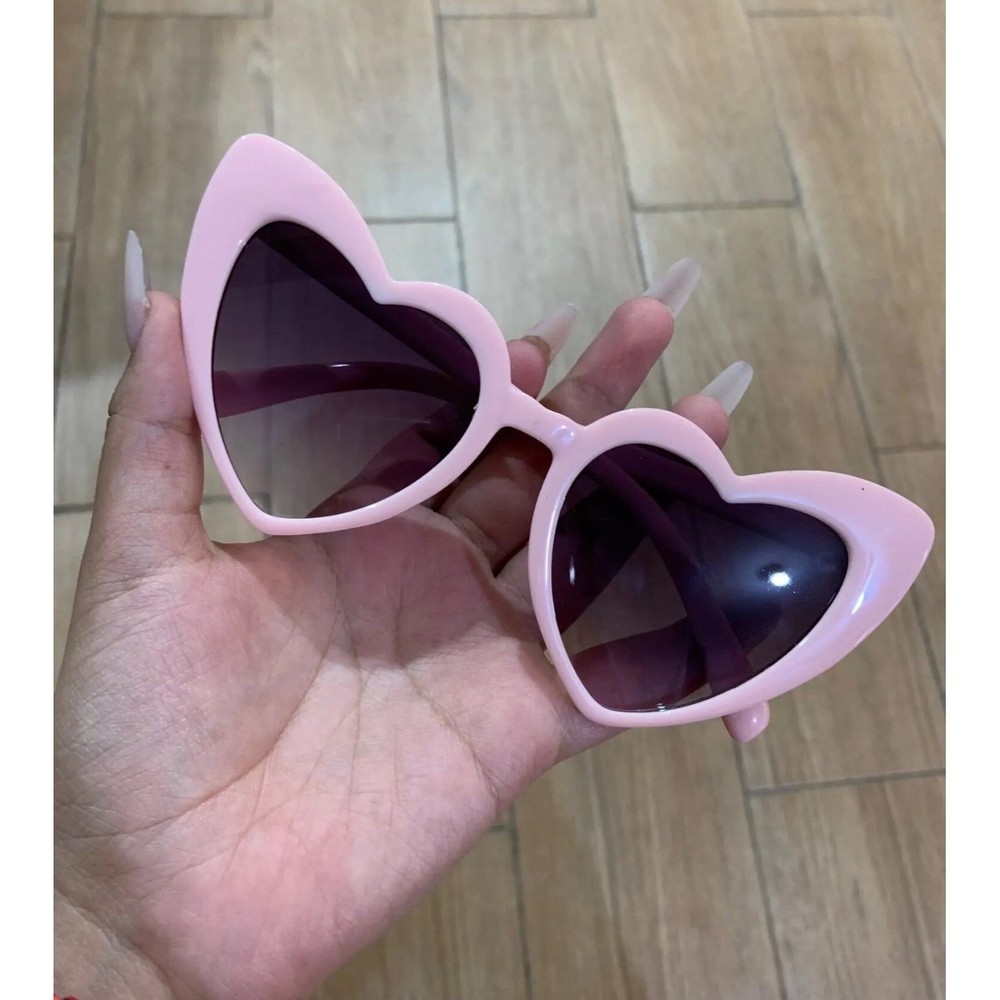 Love Heart Shaped Sunglasses Women Big Frame Fashion Cute Sexy Retro Cat Eye